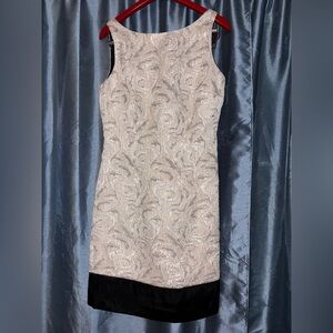 Max & Cleo Cream and Black Mini Dress